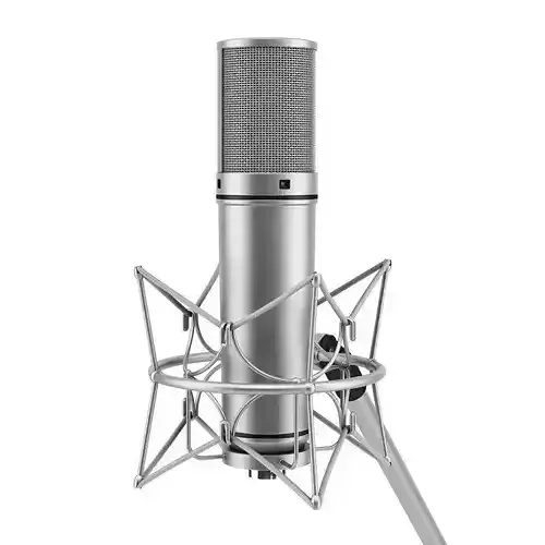Microphone 1 mic stand with 3D model