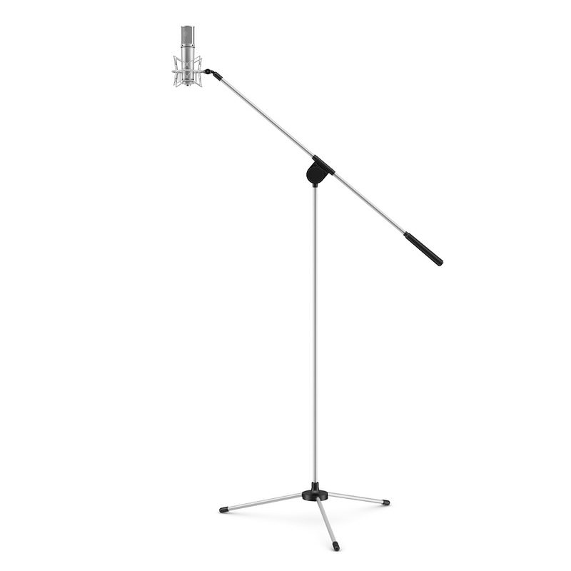 Microphone 1 mic stand with 3D model_3