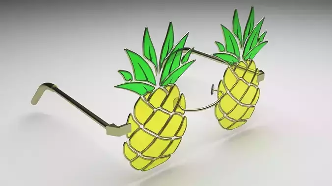 Pineapple Sunglasses 3D model