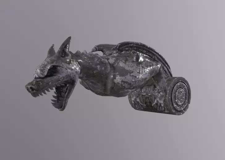 Gargoyle WingedBeast Low-poly 3D model_0