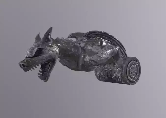 Gargoyle WingedBeast Low-poly 3D model