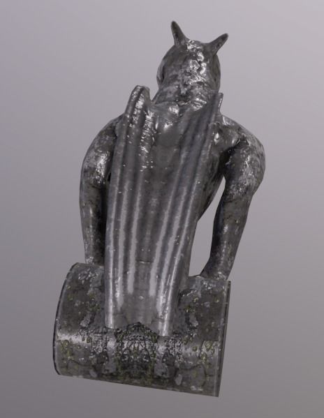 Gargoyle WingedBeast Low-poly 3D model_3