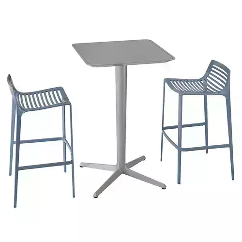 Artform Urban Terrace Life Chipman standing table with stool