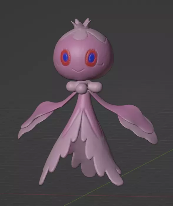 Frillish female  3D print model_0