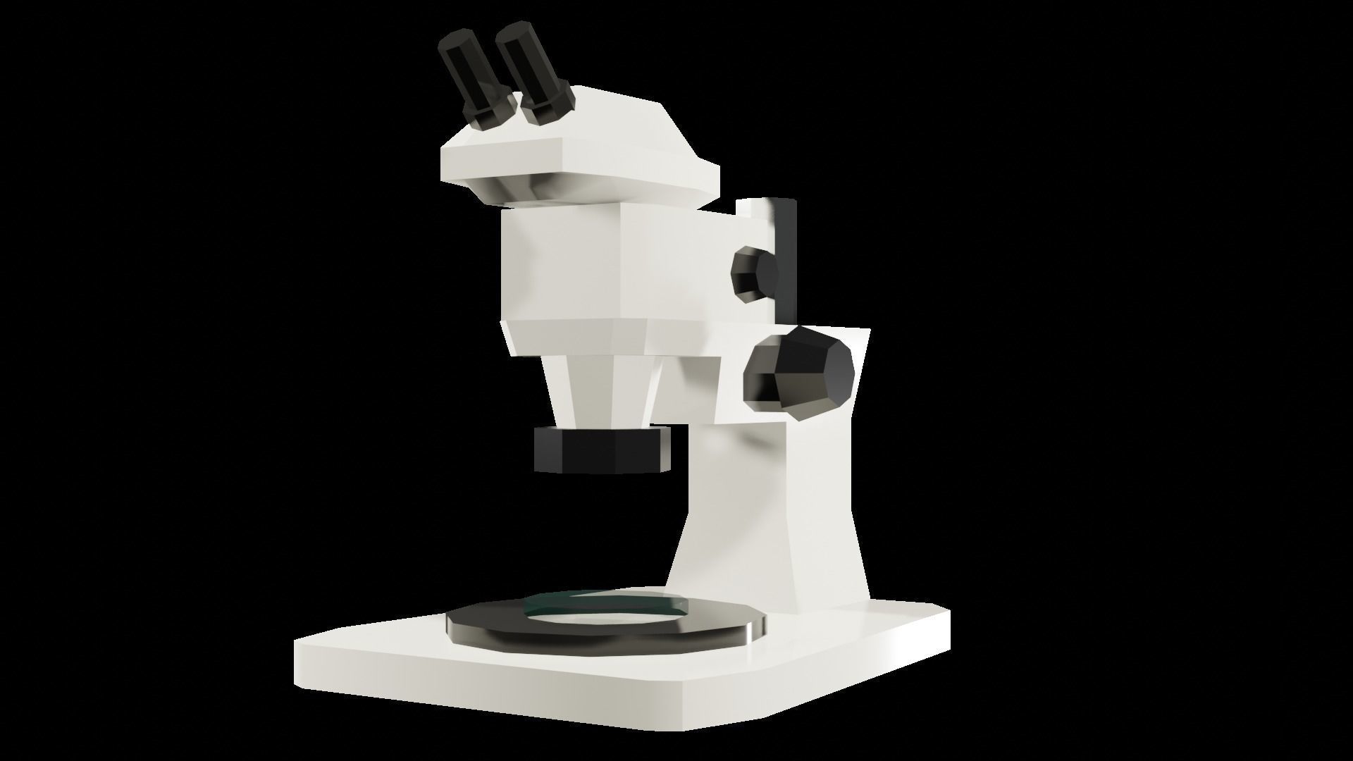 Simple Light Microscope 3D model_2