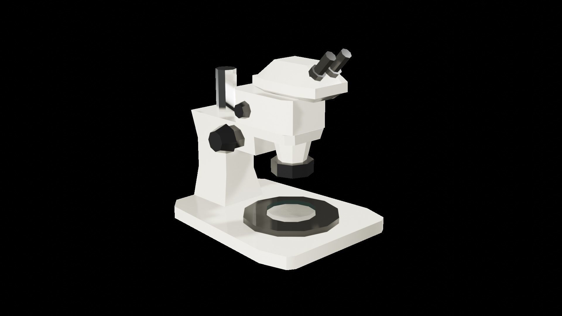 Simple Light Microscope 3D model_1