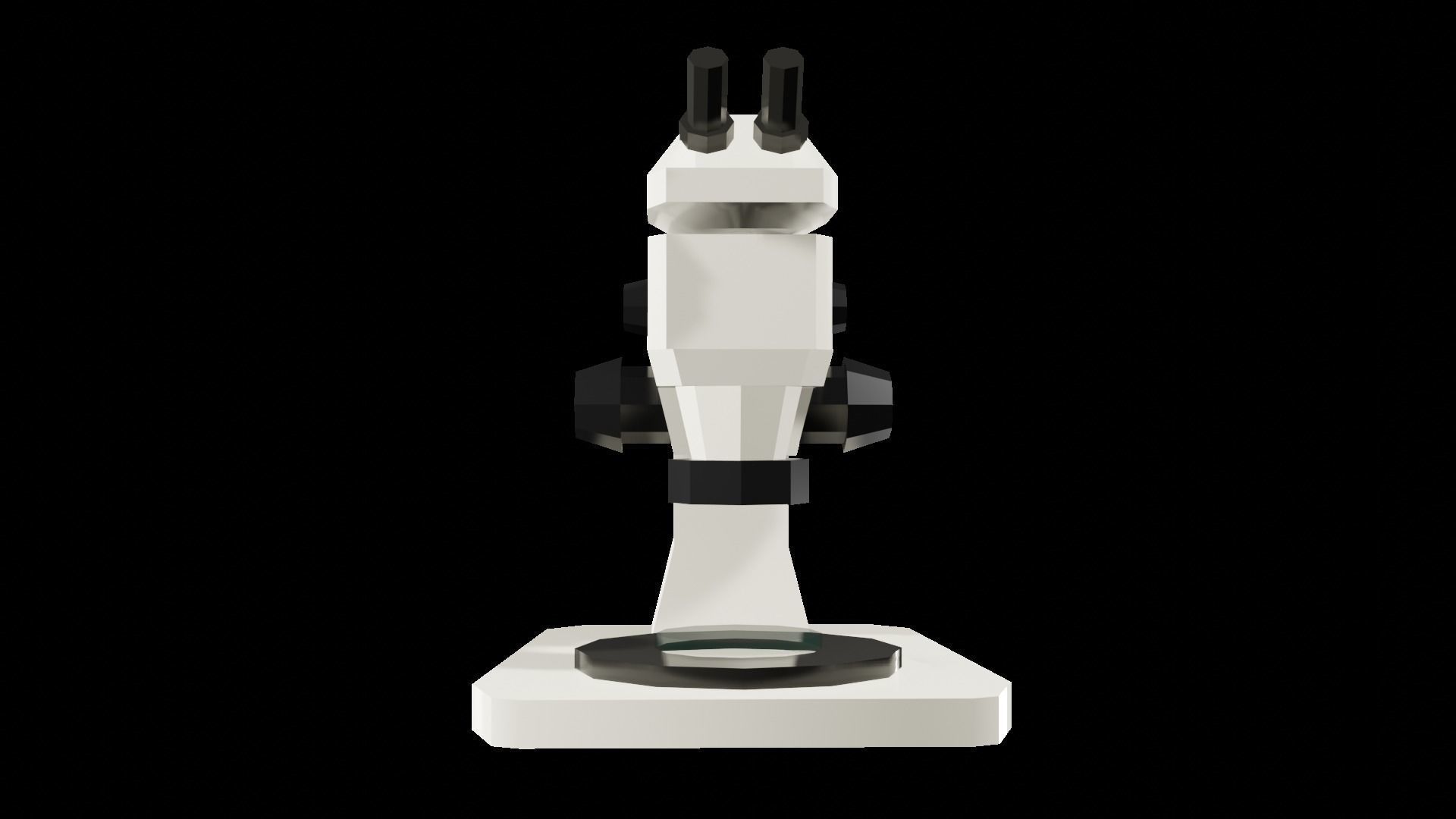 Simple Light Microscope 3D model_4