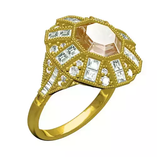 Antique Vintage Style Engagement Ring for Women