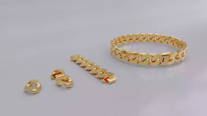 Cuban Link Chain Set