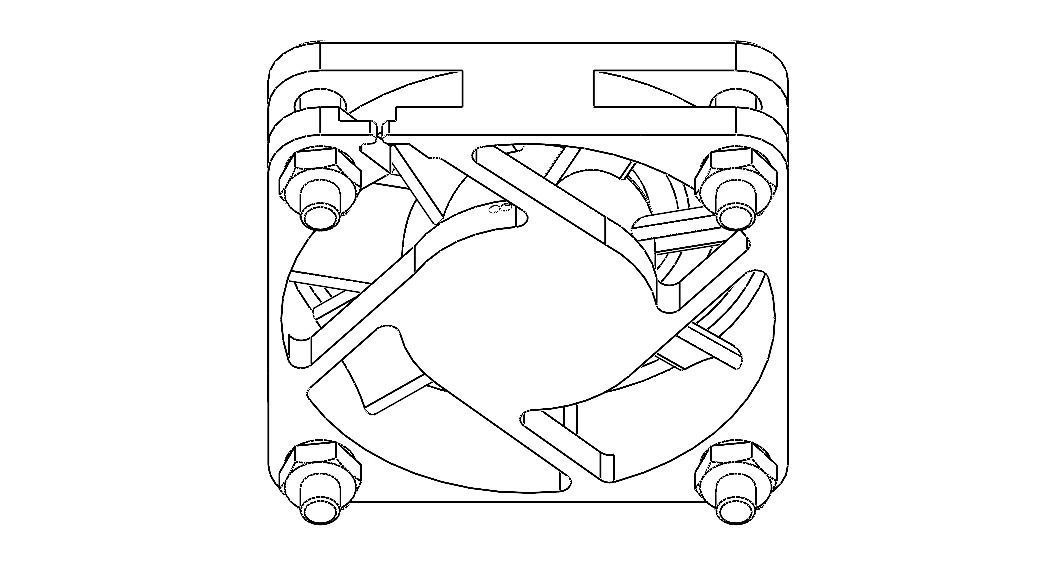 4010 Cooling Fan 12VDC with Grill 3D model_13