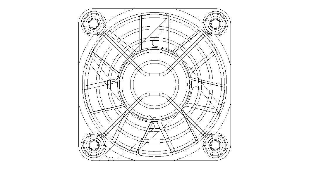 4010 Cooling Fan 12VDC with Grill 3D model_6