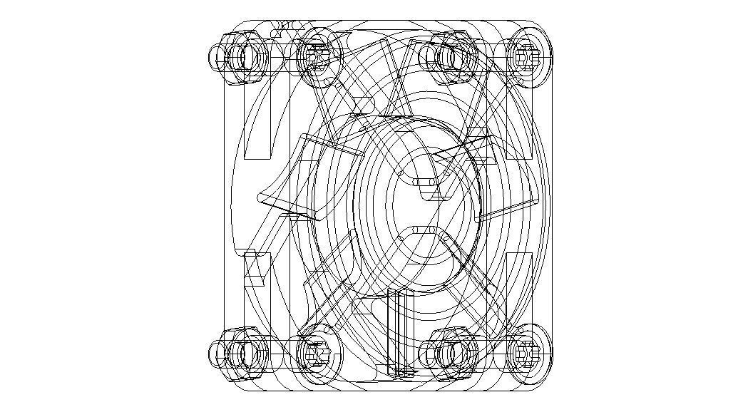 4010 Cooling Fan 12VDC with Grill 3D model_21
