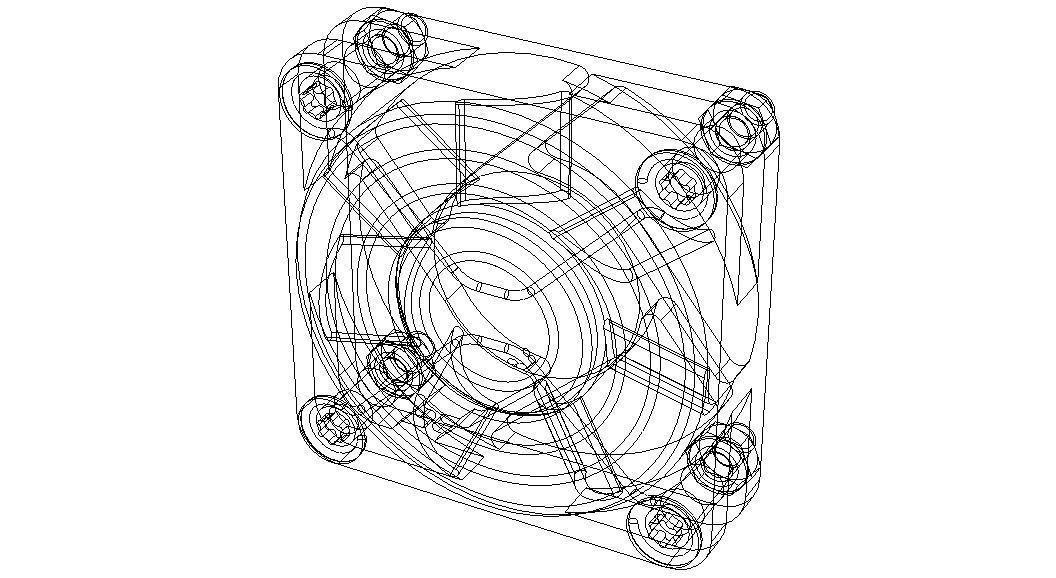 4010 Cooling Fan 12VDC with Grill 3D model_3