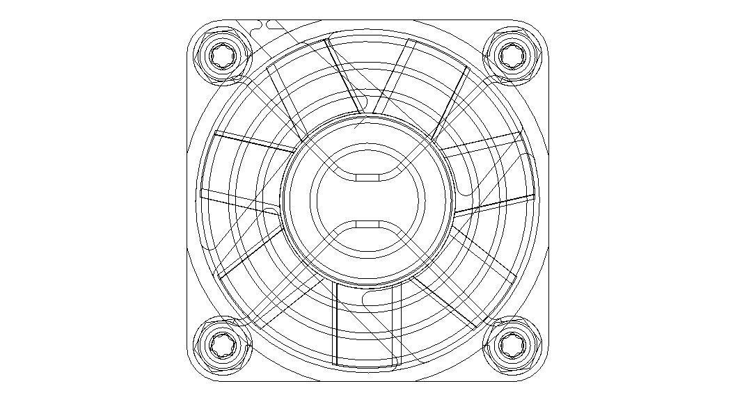 4010 Cooling Fan 12VDC with Grill 3D model_18
