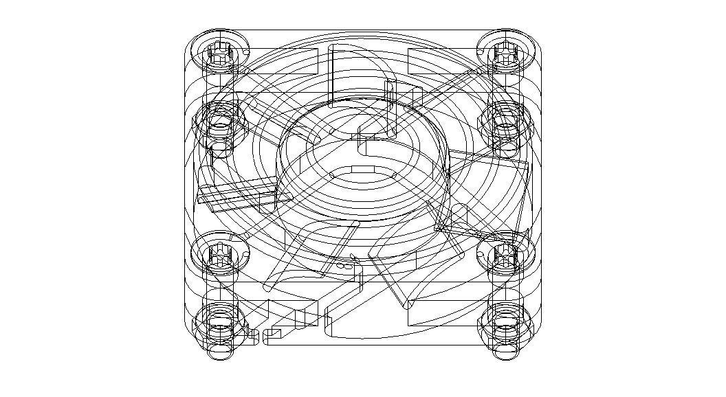 4010 Cooling Fan 12VDC with Grill 3D model_9