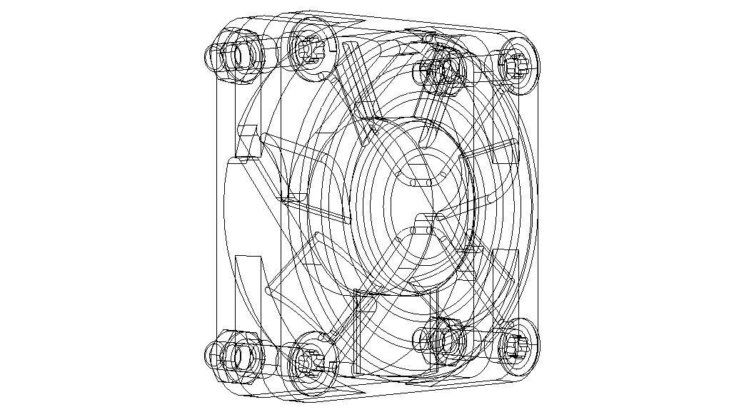 4010 Cooling Fan 12VDC with Grill 3D model_27