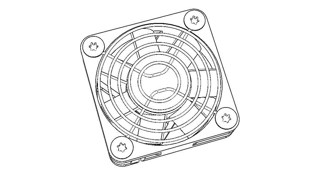 4010 Cooling Fan 12VDC with Grill 3D model_28