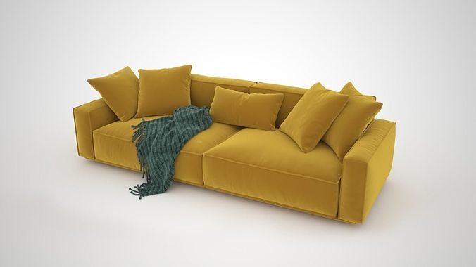 Neo leather sofa 3D model