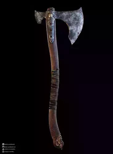Leviathan Axe Low poly 3D model