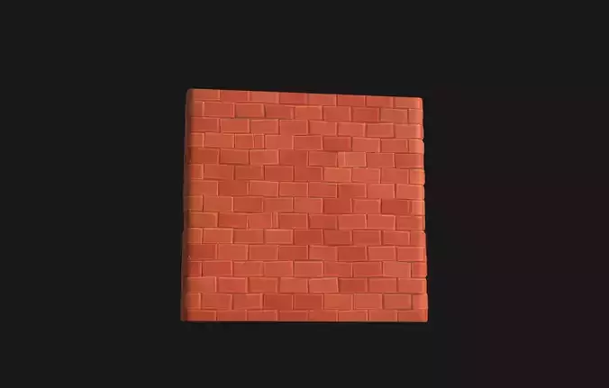 Stylized brick wall