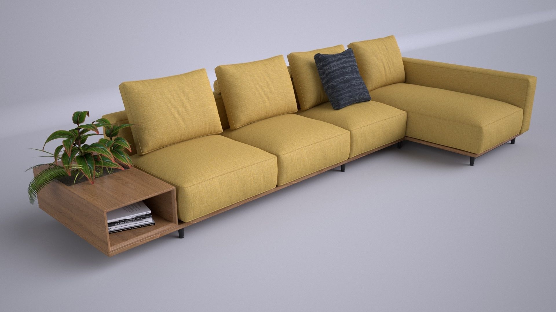 Modern Interior Sofa 3D model_2