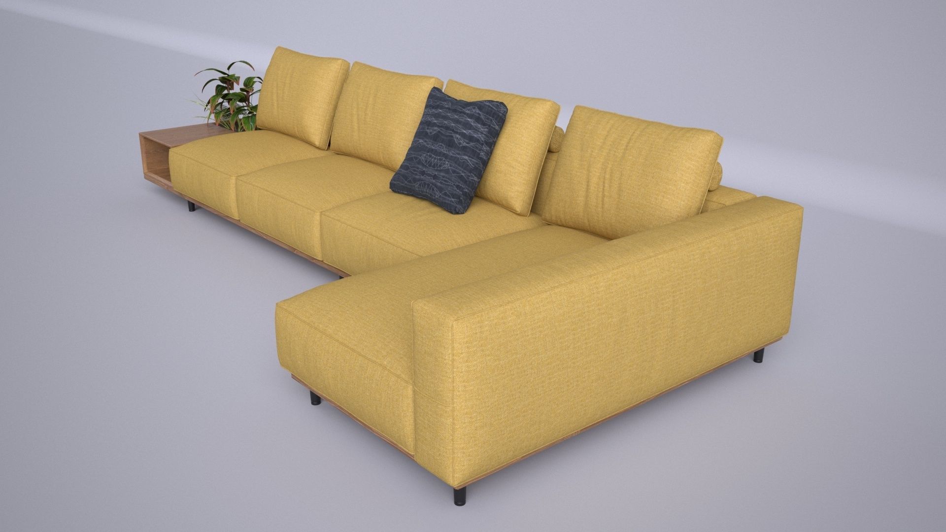 Modern Interior Sofa 3D model_4