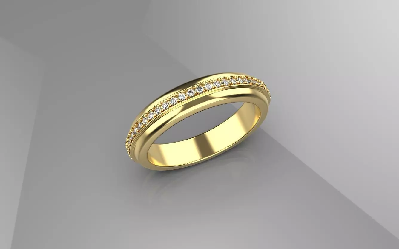 women wedding rings Free 3D print model