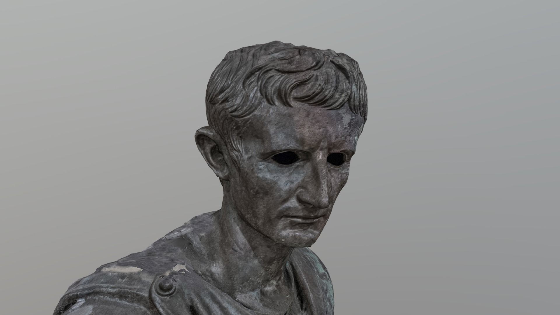 Statue of the Emperor Augustus - photogrammetry 3D model_4