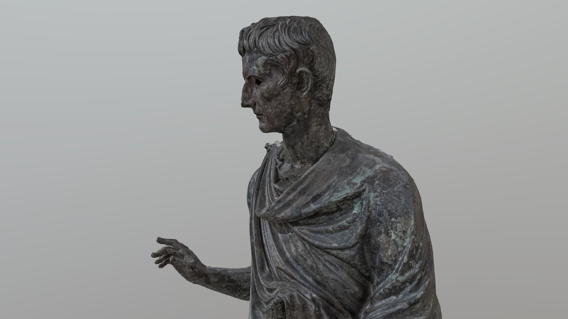 Statue of the Emperor Augustus - photogrammetry 3D model_7