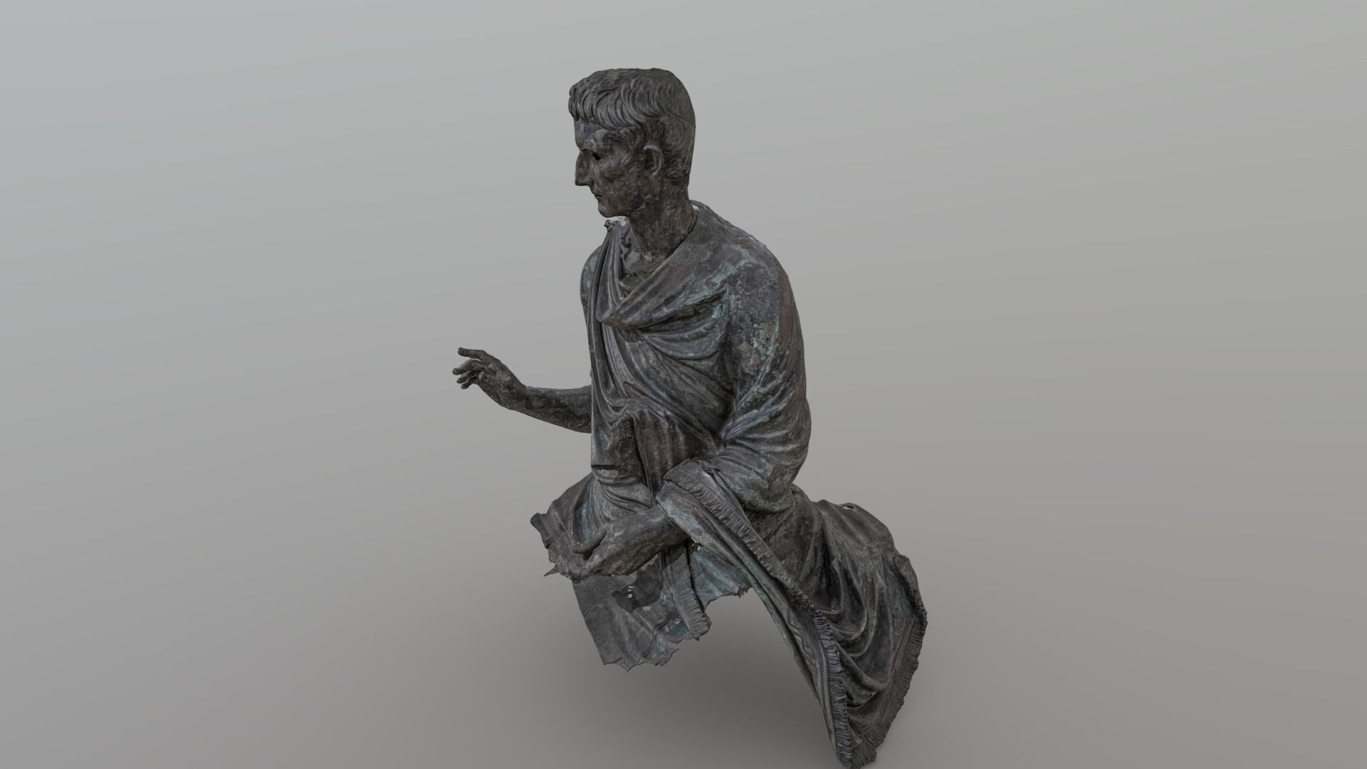 Statue of the Emperor Augustus - photogrammetry 3D model_2