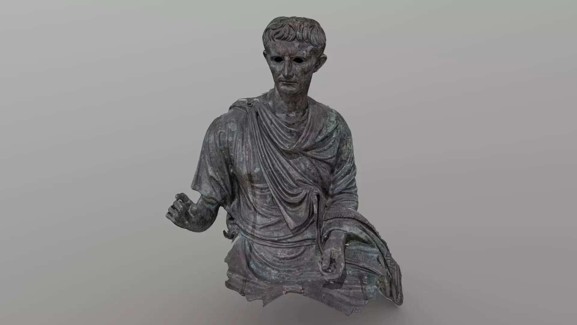 Statue of the Emperor Augustus - photogrammetry 3D model_0