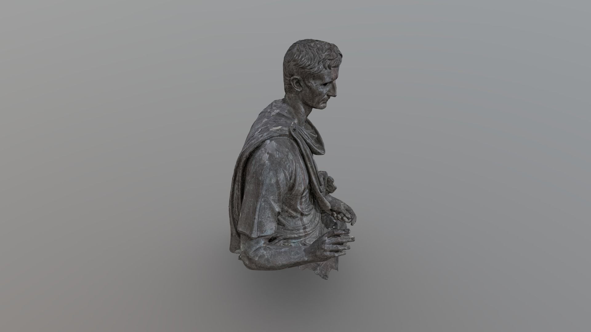Statue of the Emperor Augustus - photogrammetry 3D model_3