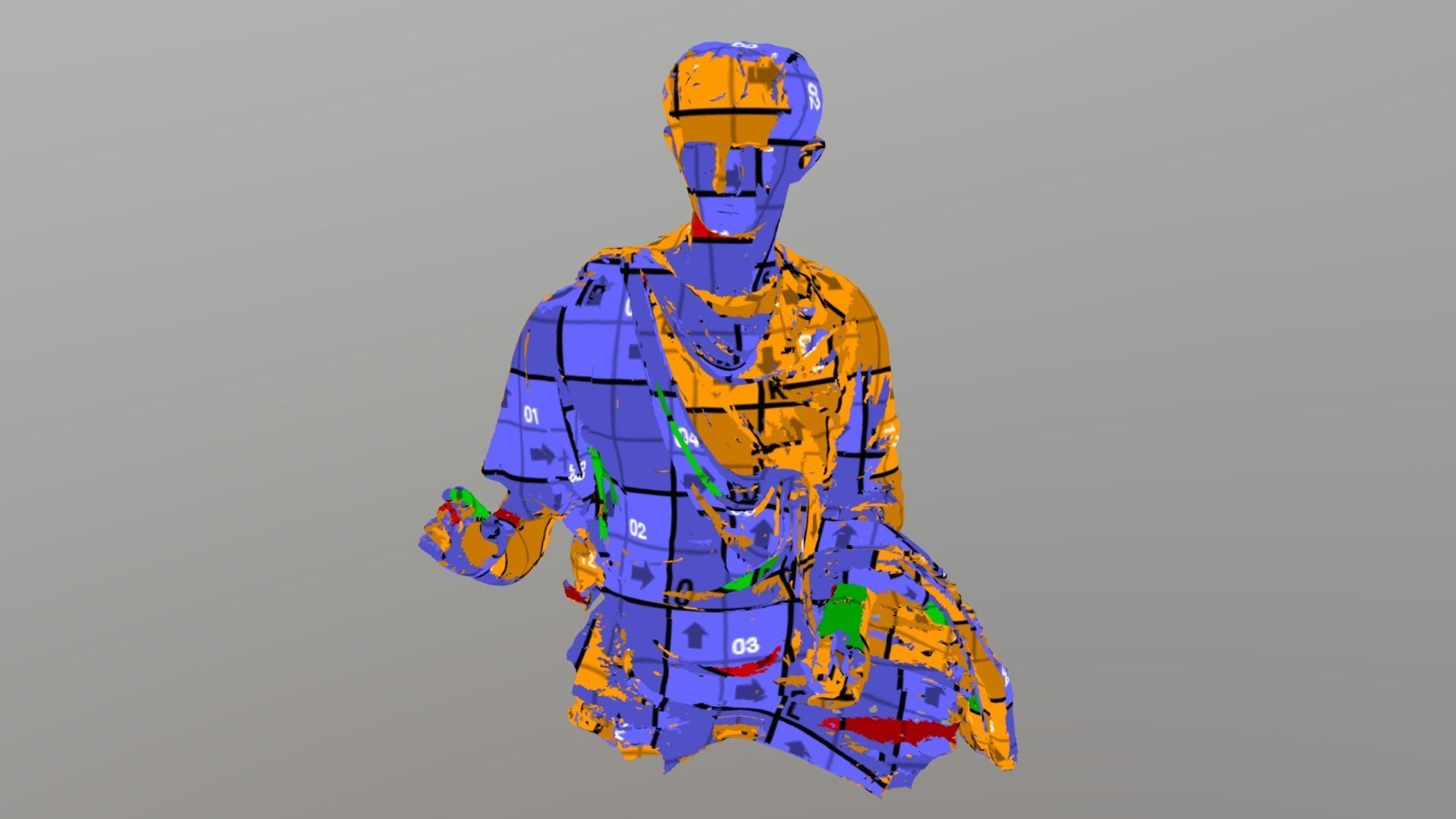 Statue of the Emperor Augustus - photogrammetry 3D model_8