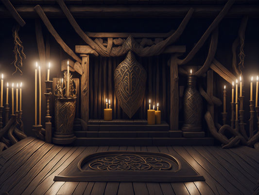 Fantasy Themed Image Backdrops Low-poly 3D model_14