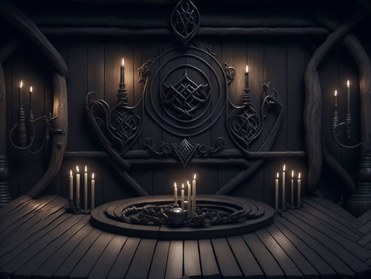 Fantasy Themed Image Backdrops Low-poly 3D model_17