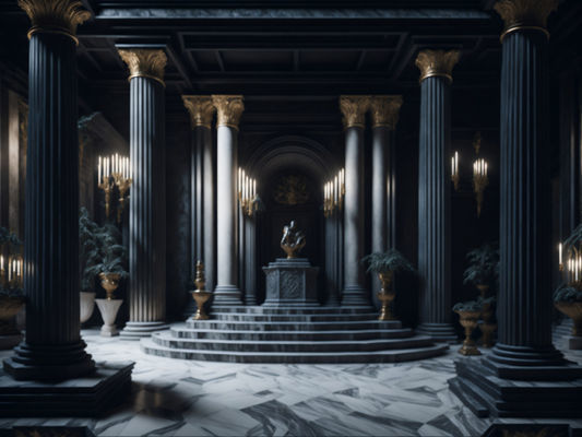 Fantasy Themed Image Backdrops Low-poly 3D model_9