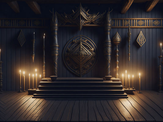 Fantasy Themed Image Backdrops Low-poly 3D model_15