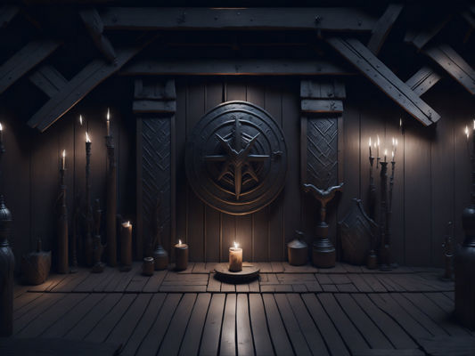 Fantasy Themed Image Backdrops Low-poly 3D model_16