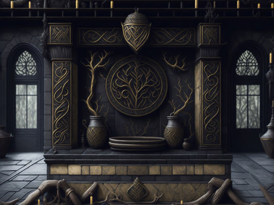 Fantasy Themed Image Backdrops Low-poly 3D model_21