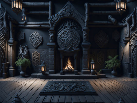 Fantasy Themed Image Backdrops Low-poly 3D model_20