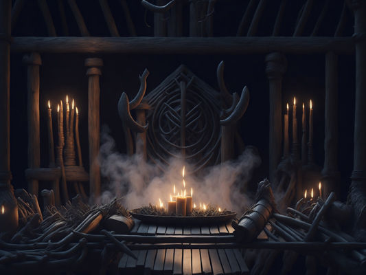 Fantasy Themed Image Backdrops Low-poly 3D model_1