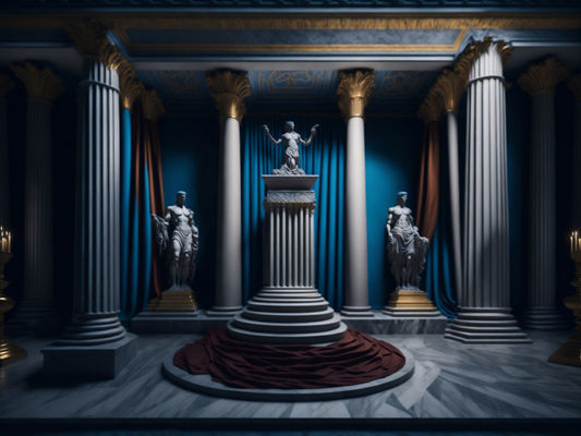 Fantasy Themed Image Backdrops Low-poly 3D model_3