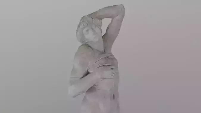 The Dying Slave Louvre Museum - photogrammetry 3D model