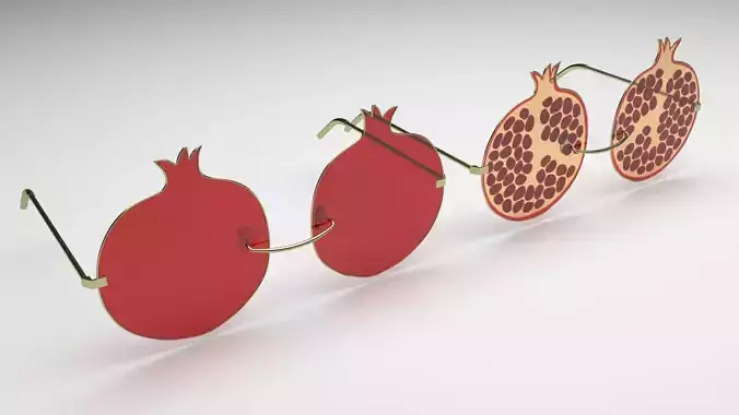 Pomegranate Sunglasses 3D model