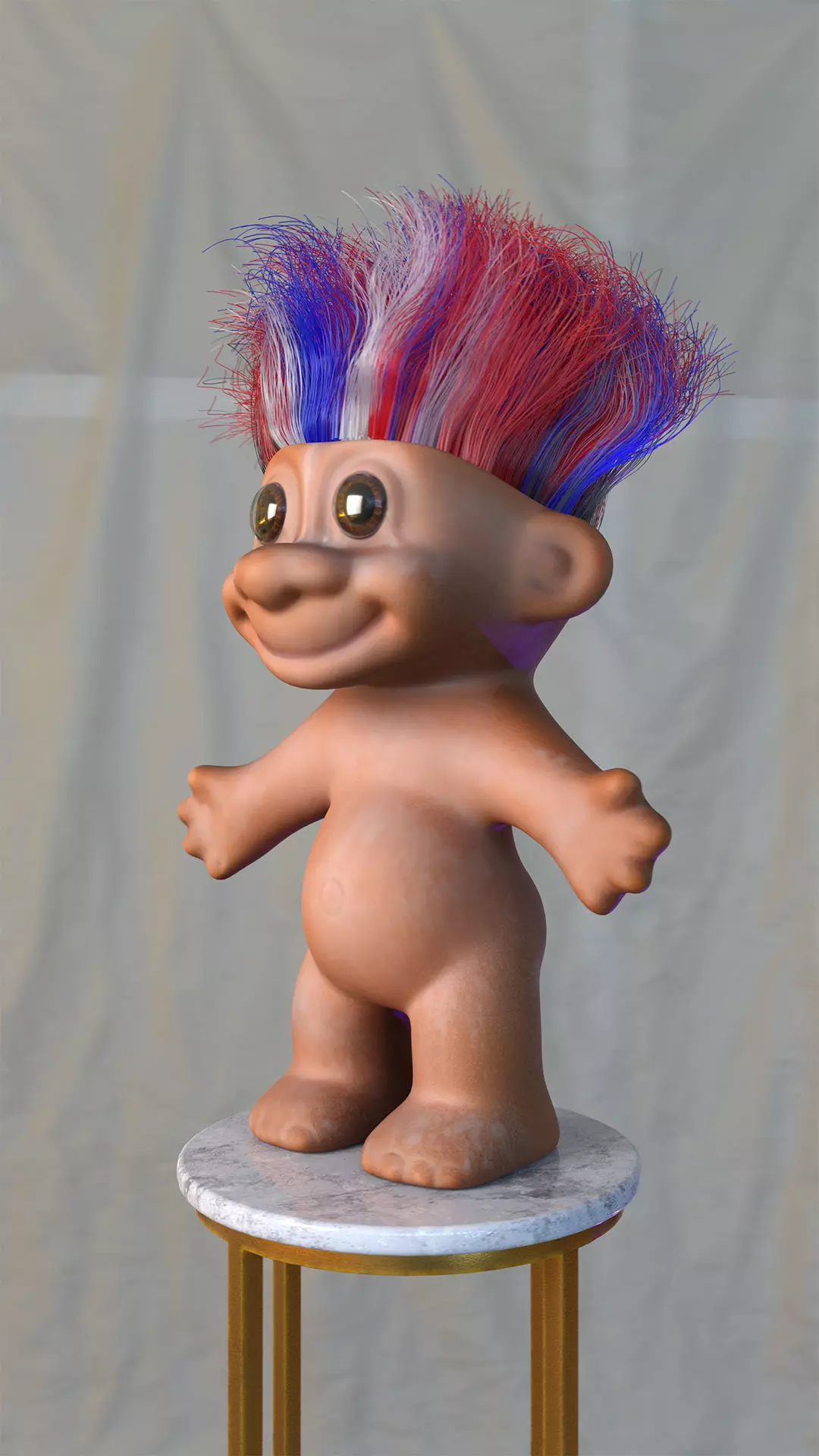 Troll RUSS Rigged 3D model_0