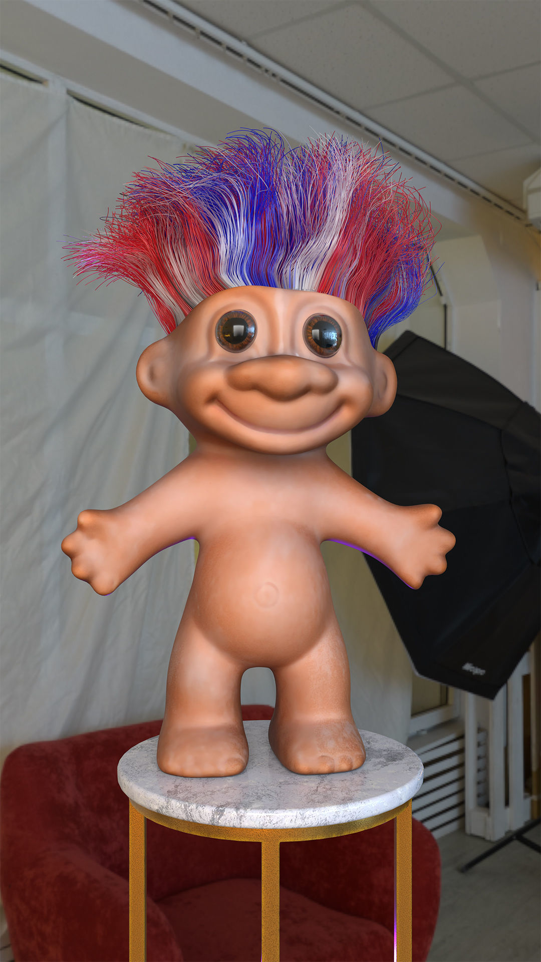 Troll RUSS Rigged 3D model_2
