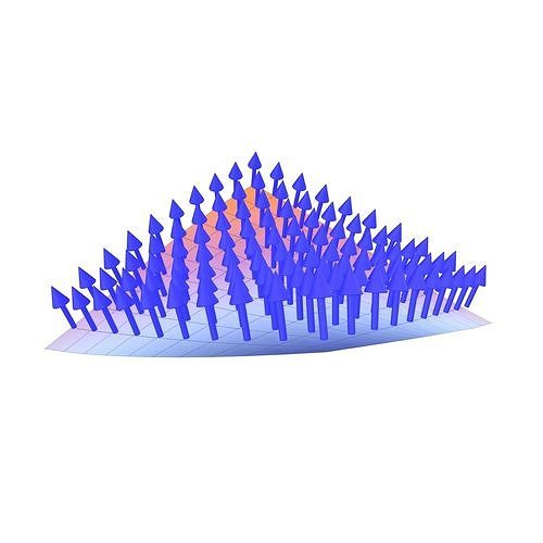 Normal on a Curved Surface V1 002 Low-poly 3D model