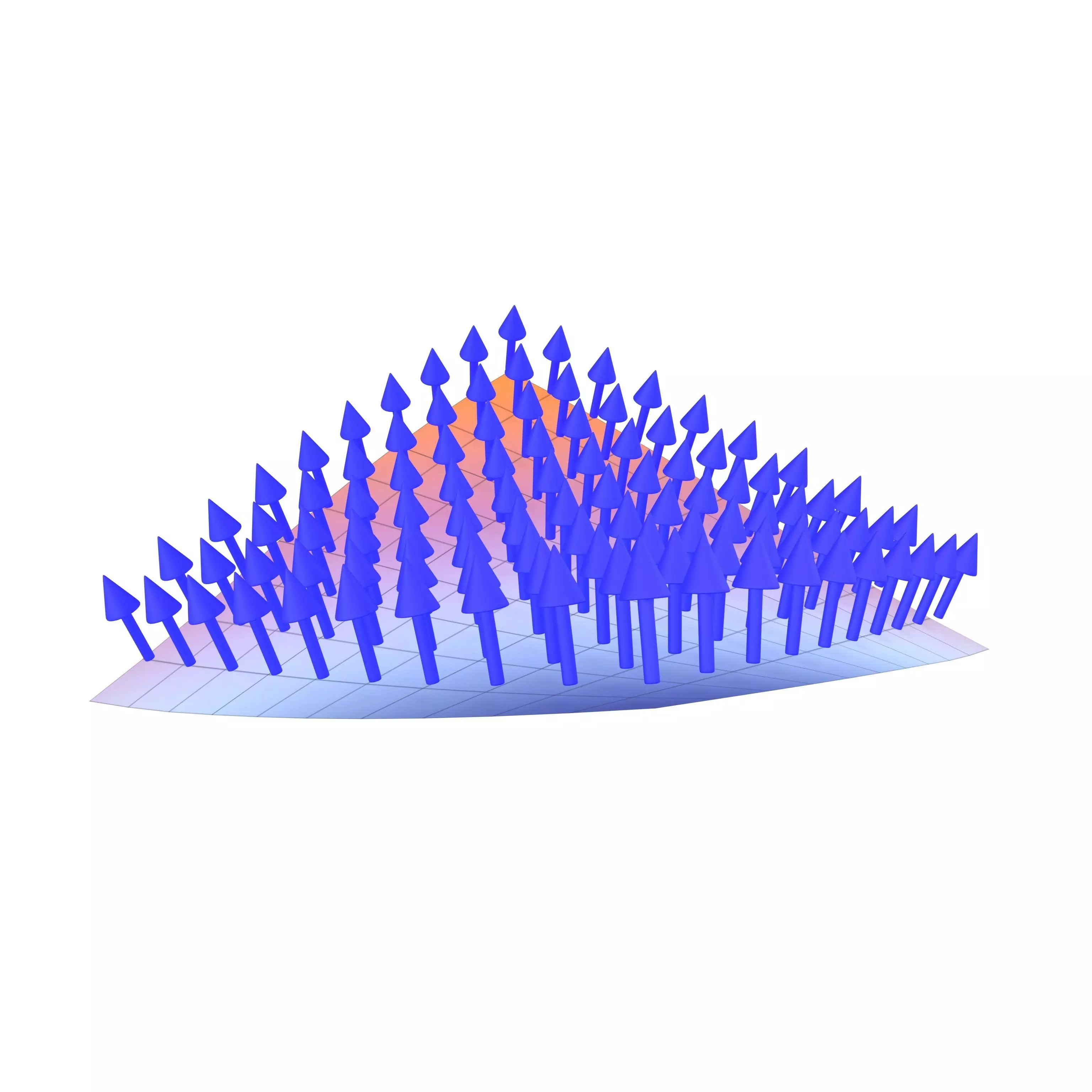 Normal on a Curved Surface V1 002 Low-poly 3D model