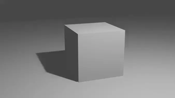 Cube 3D Model Low-poly 3D model