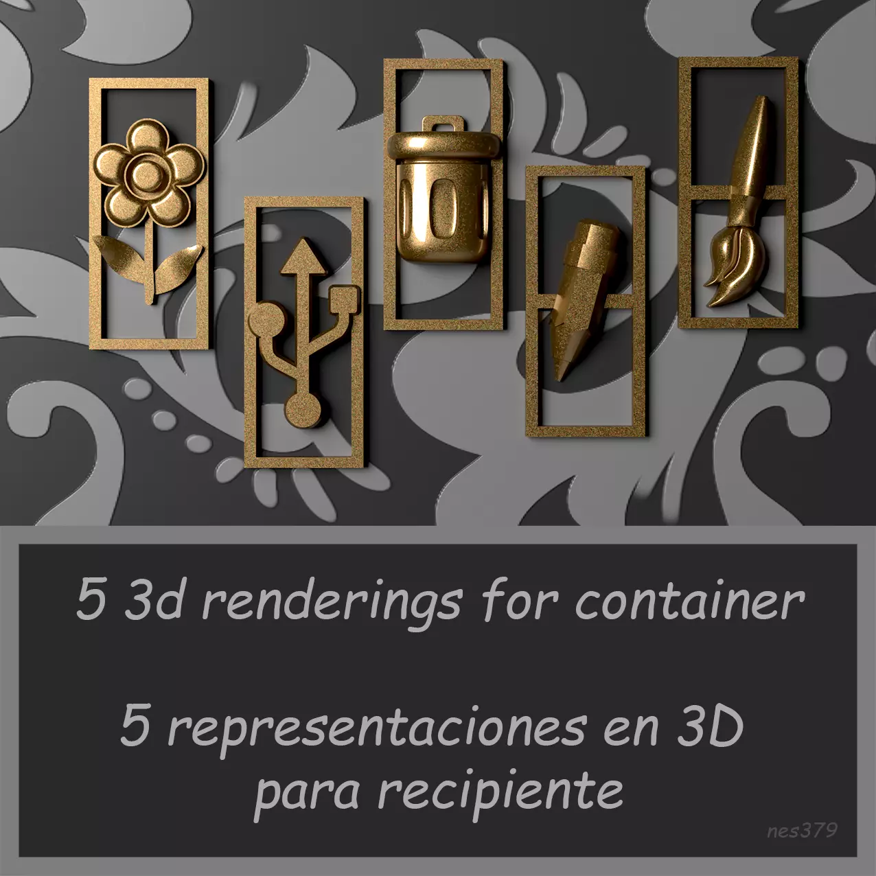 5 REPRESENTACIONES 3D Free 3D print model